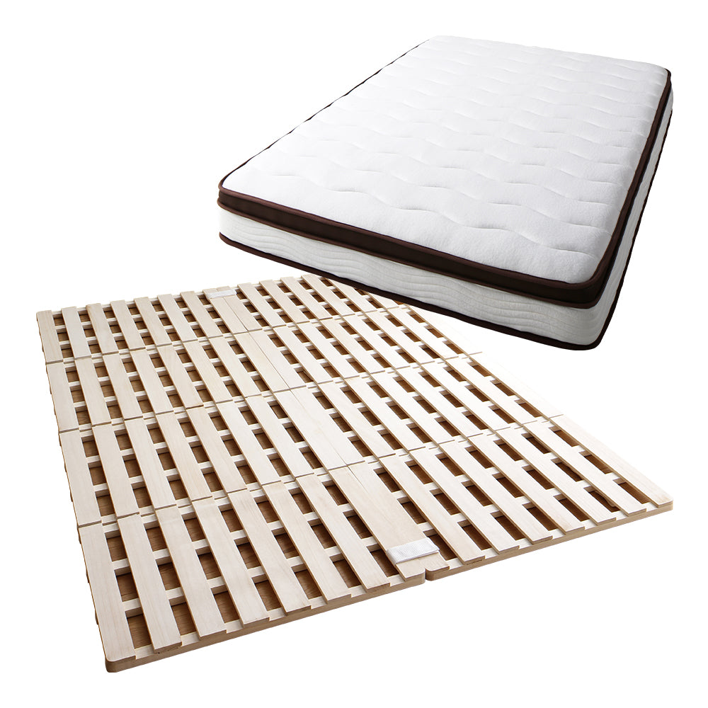 2点セット RASIK 四つ折り 桐すのこベッド カビ対策 セミダブル 四