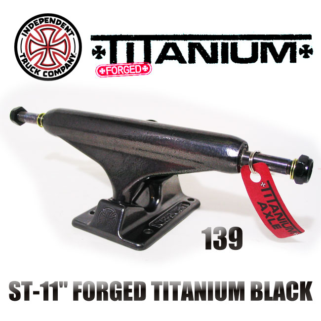 INDEPENDENT トラック TITANIUM FORGED 139 カラー BLACK【インデペン