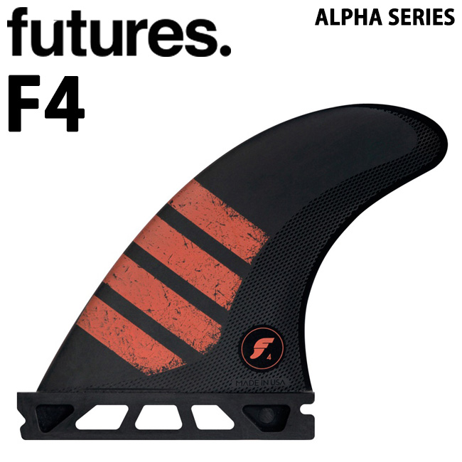 FUTURES FIN フューチャーフィン ALPHA SERIES F4 CARBON/RED ショート