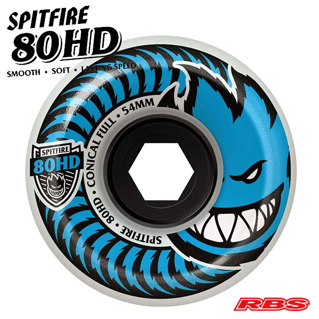 SPITFIRE ウィール 80HD CONICAL SHAPE 54mm 56mm 58mm【スケート