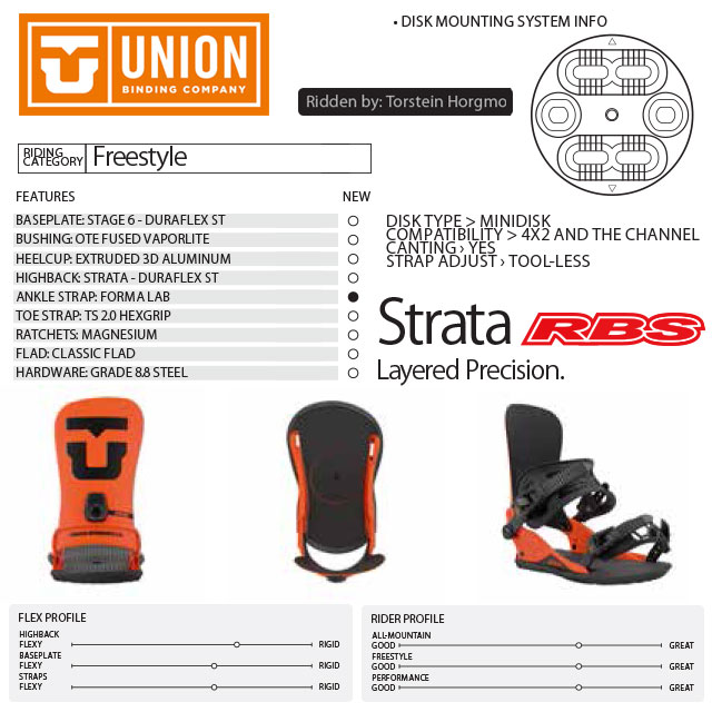 UNION (ユニオン) 20-21 BINDING STRATA ストラータ 日本正規品 RBS