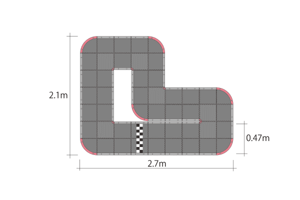 ミニッツ グランプリサーキット30 ショート (48pcs) 87033 | 京商 | RC