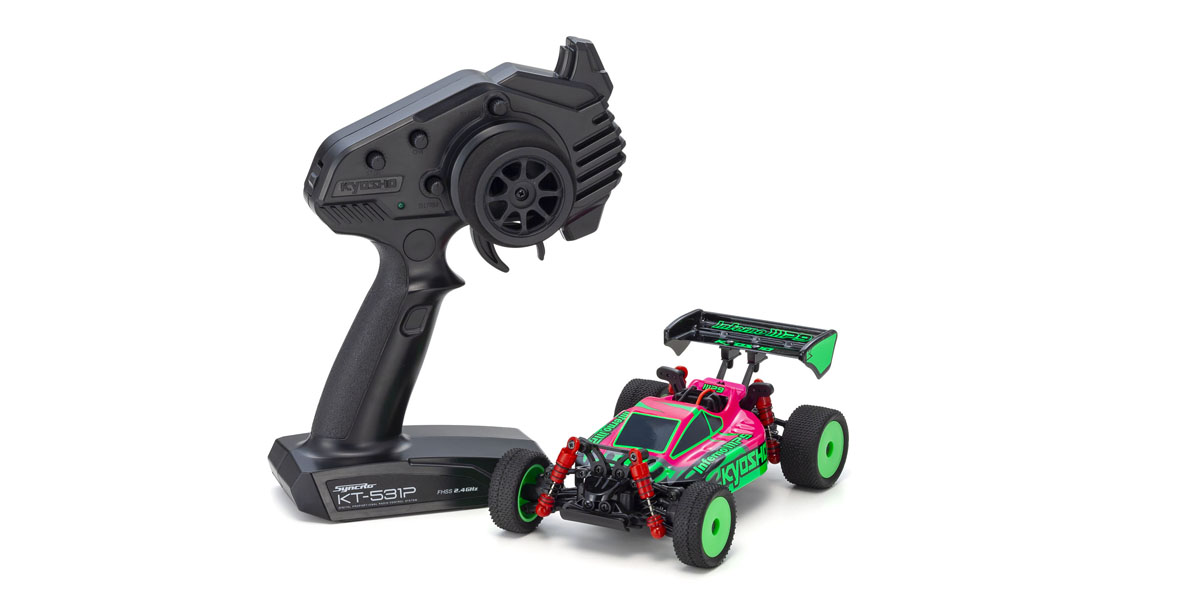ミニッツバギー レディセット インファーノ MP9 TKI ピンク/グリーン