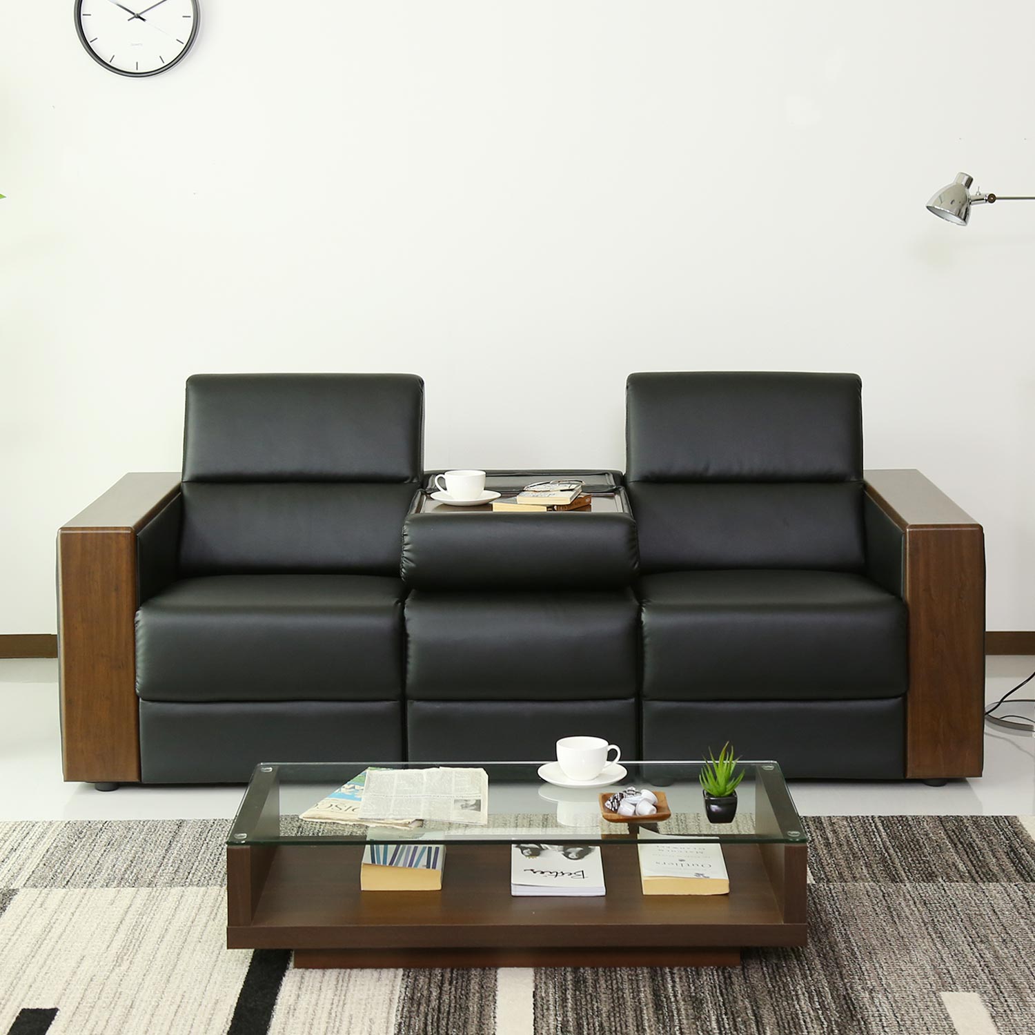 ソファー 2人掛け 3人掛け 格納テーブル 応接室 待合室 ソファ