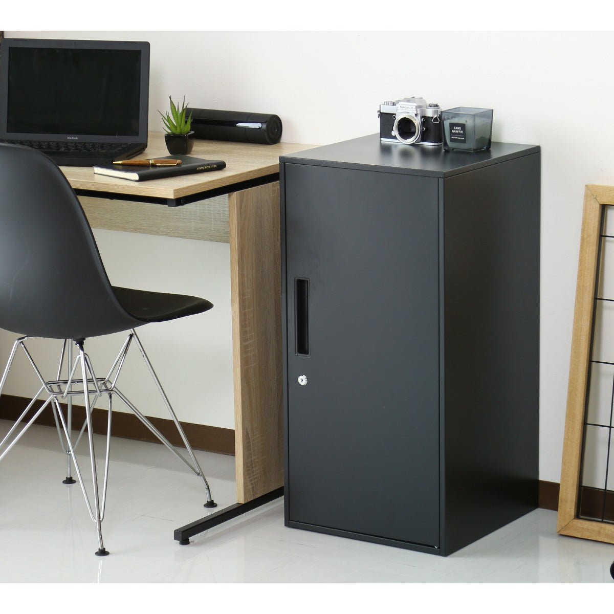 ロッカー コンパクト 鍵付き 幅38 奥行38 高さ76 シュライ ハイ