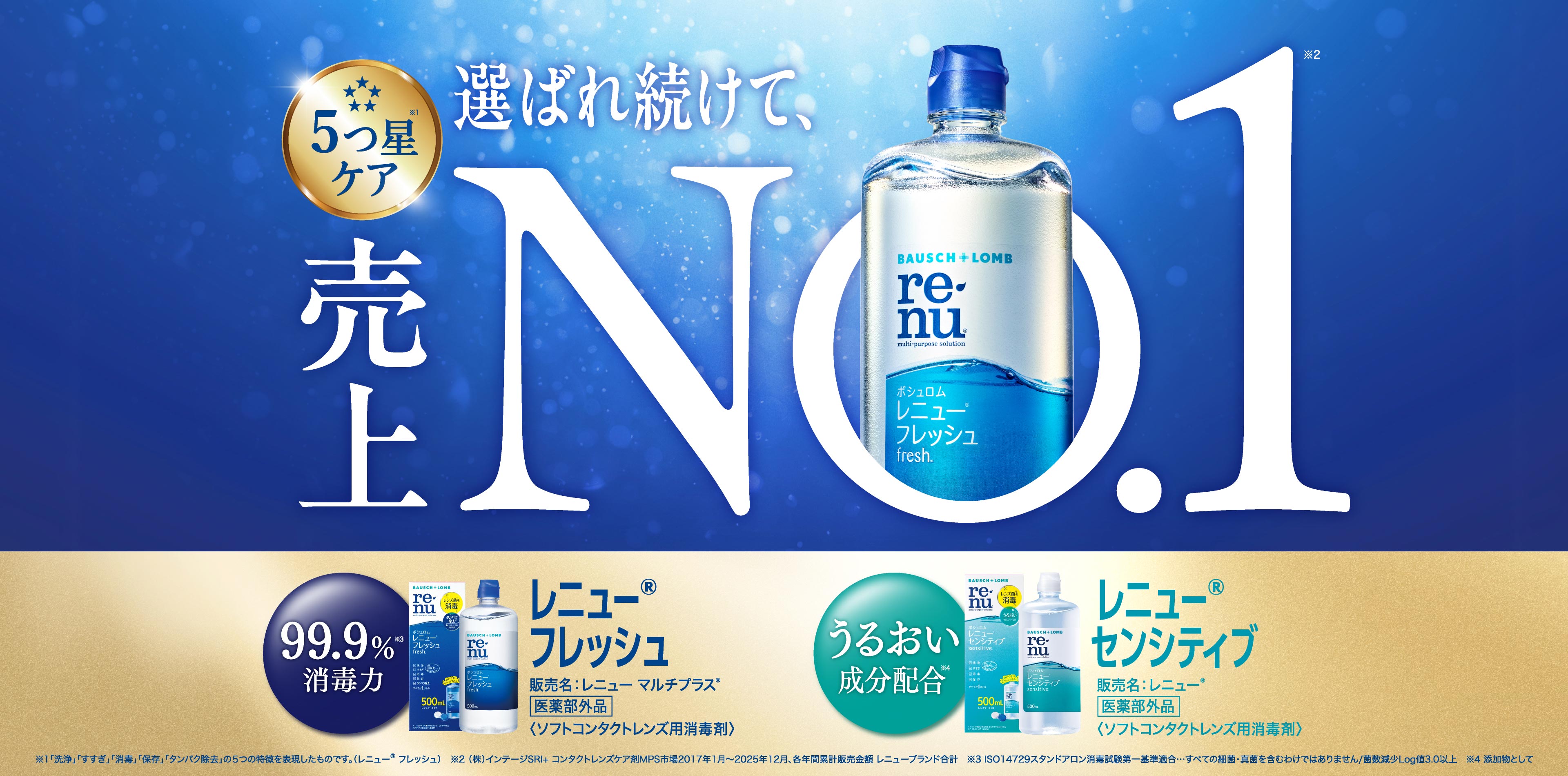 ボシュロム レニュー®｜コンタクトレンズケア用品