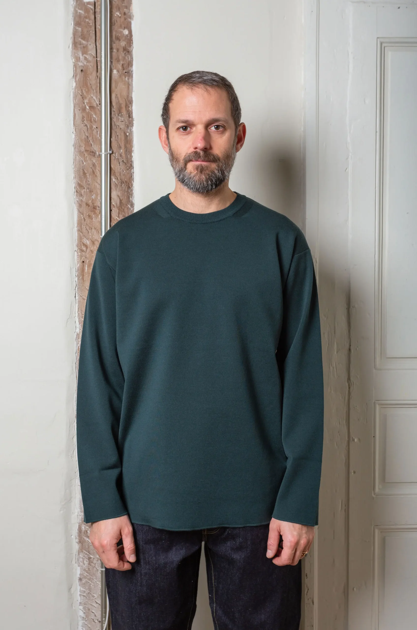 Batoner - Men Super High Gauge Wool Dark Green - Rendez-vous Store