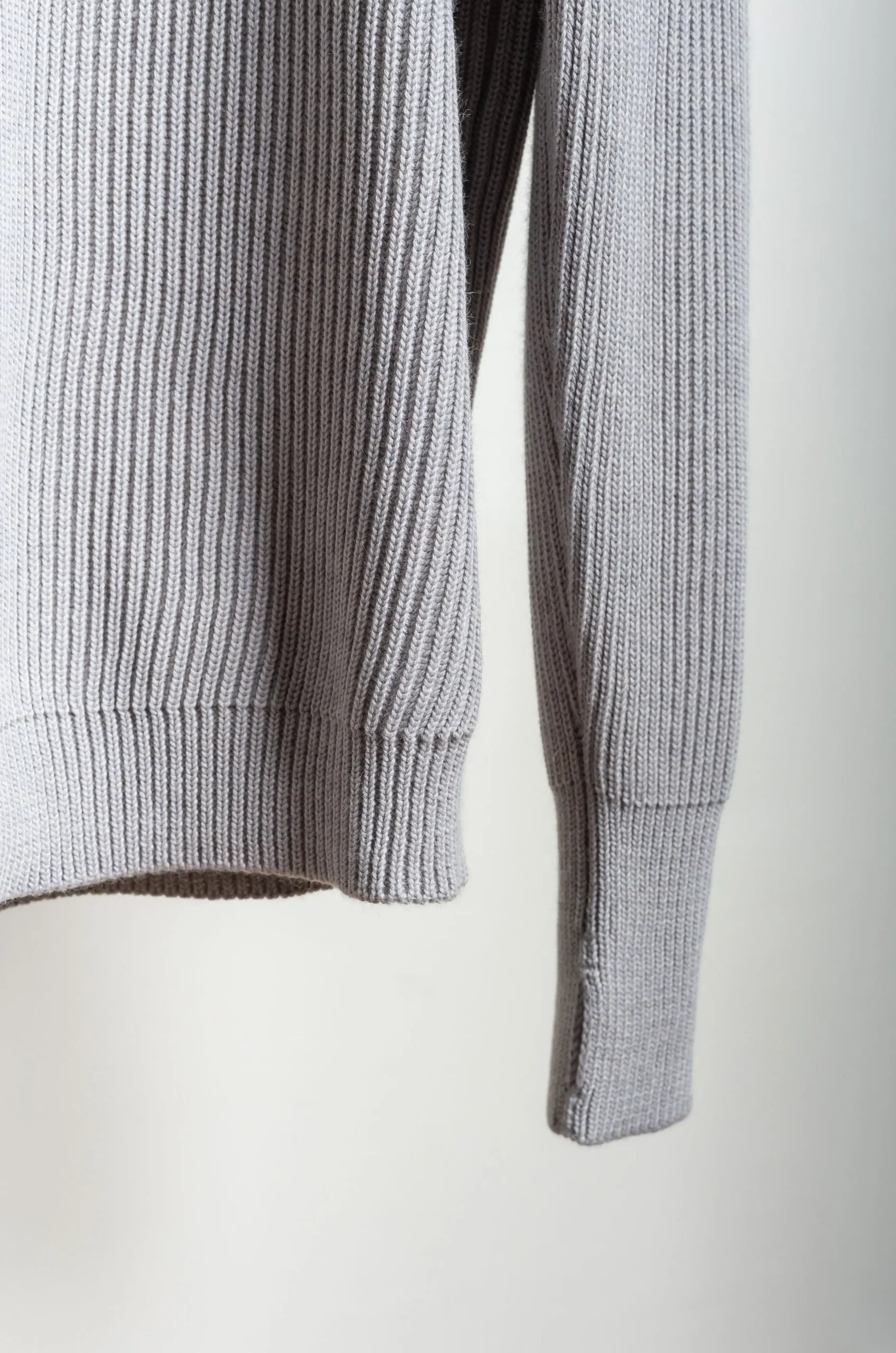 Andersen-Andersen Navy Half Zip Light grey