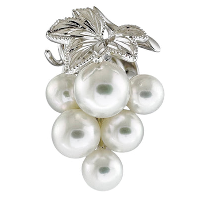 MIKIMOTO ミキモト ブローチ シルバー アコヤパール レディース 中古