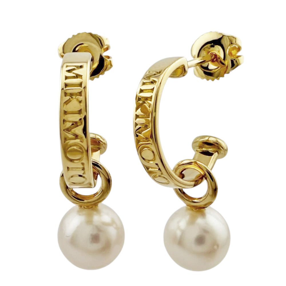 MIKIMOTO ミキモト ピアス 18金 K18イエローゴールド パール
