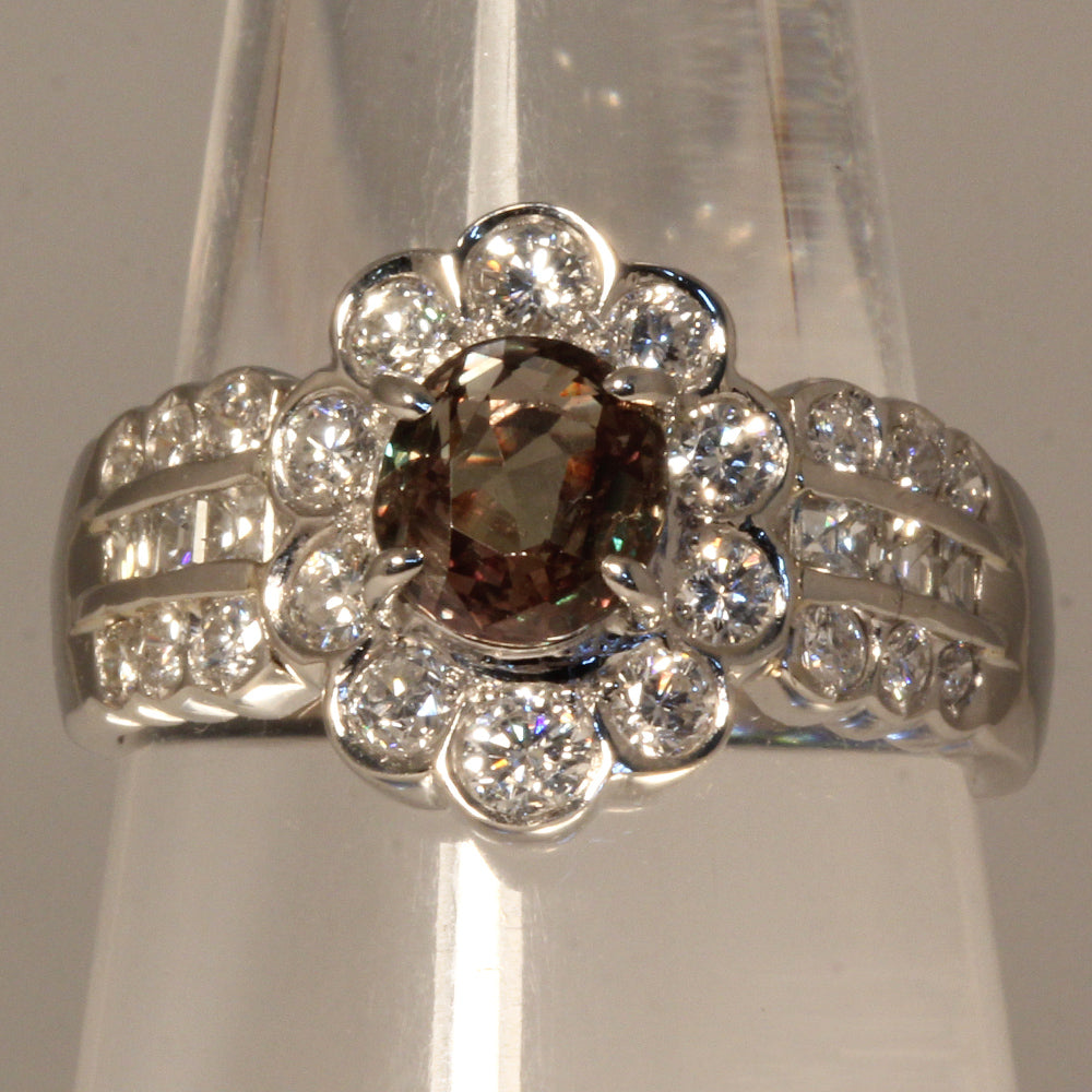 リング 指輪 11.5号 Pt900プラチナ アレキサンドライト 1.17ct
