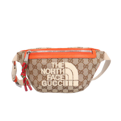 GUCCI グッチ ザノースフェイスコラボ GGキャンパス ウエストバッグ GG