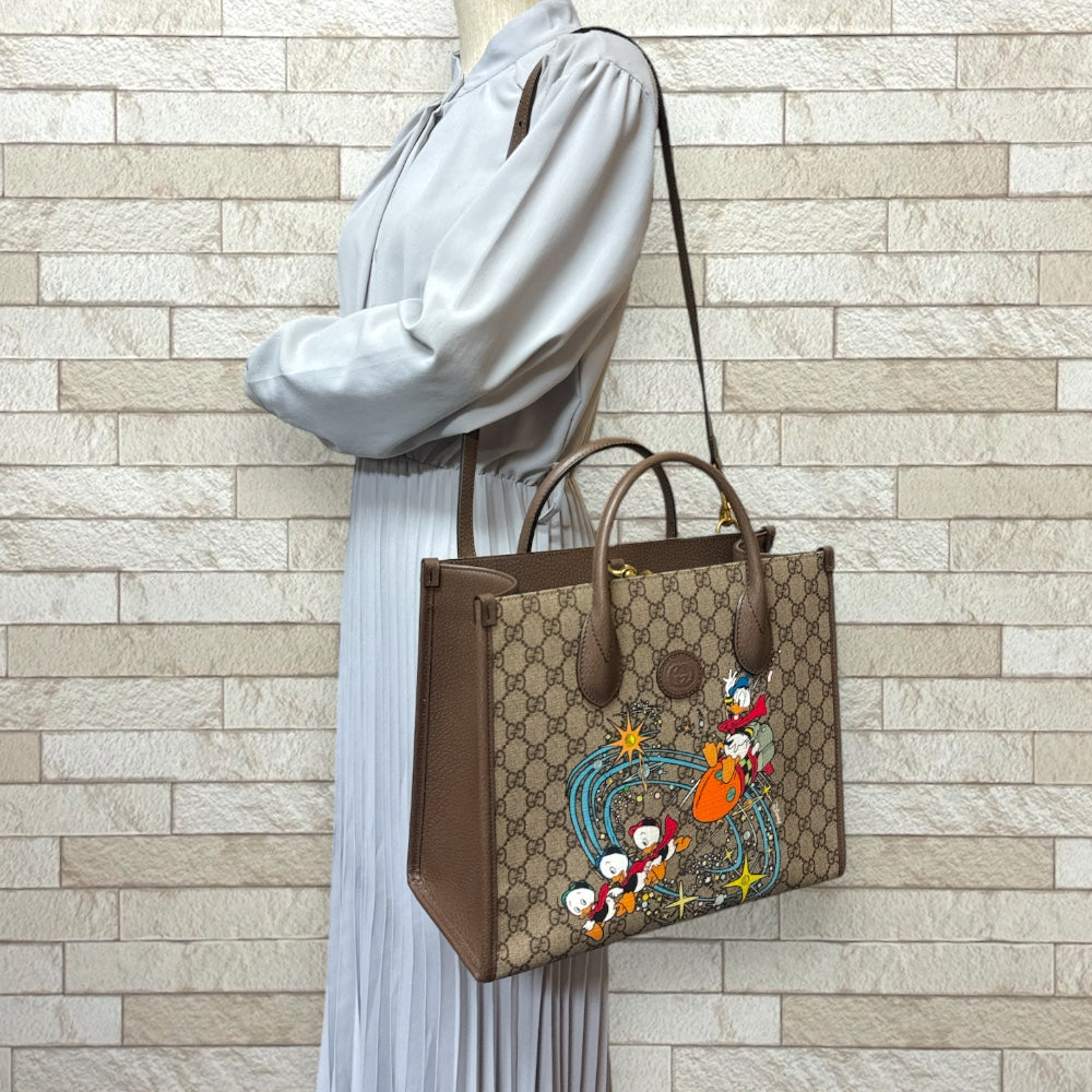 GUCCI グッチ ディズニーコラボ GGスプリーム ショルダーバッグ GG