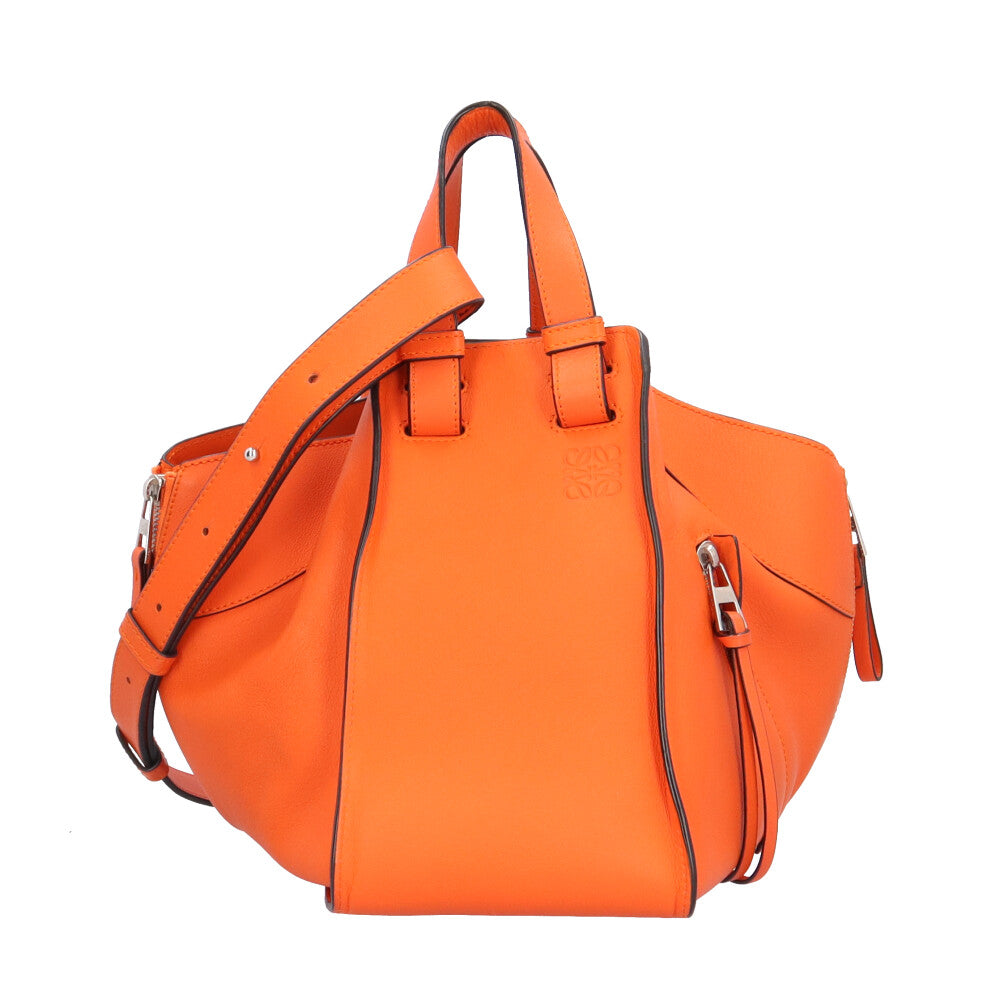 LOEWE ロエベ ハンモックスモール ショルダーバッグ レザー オレンジ