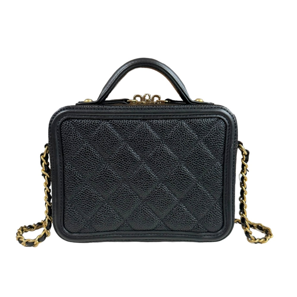 CHANEL シャネル スモールバニティバッグ CCフィリグリー ショルダー