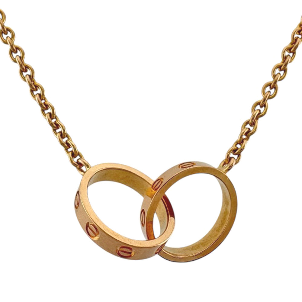 CARTIER Baby Love Necklace 18K K18 Pink Gold Women's Used – 【公式