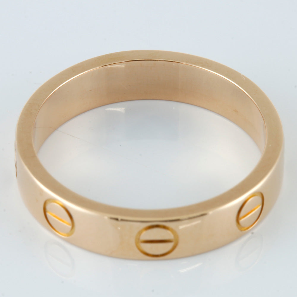 中古】 カルティエ CARTIER K18PG リング 指輪 ミニラブ ＃49 9号 18金
