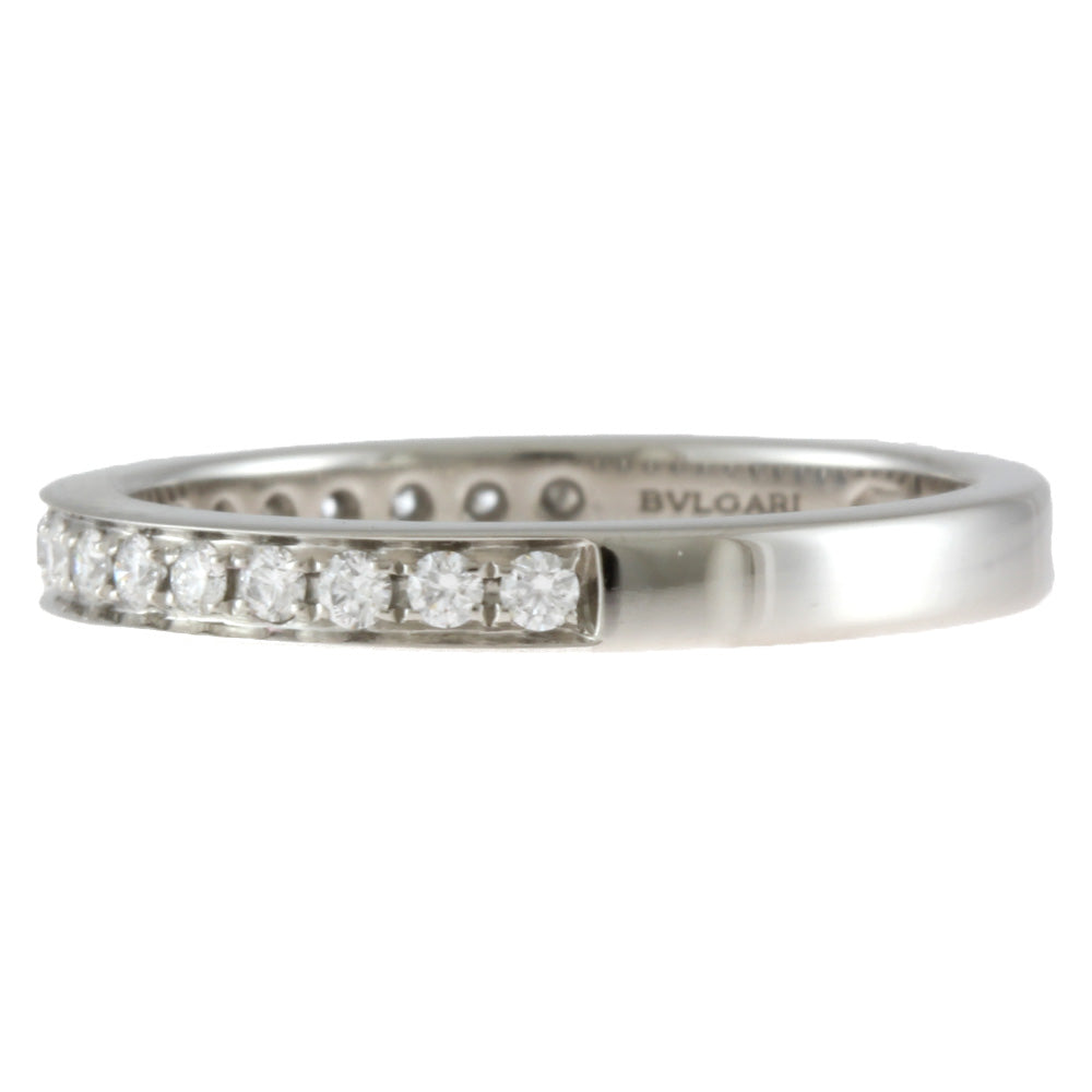 中古】 ブルガリ BVLGARI Pt950 リング 指輪 ダイヤモンド ハーフ