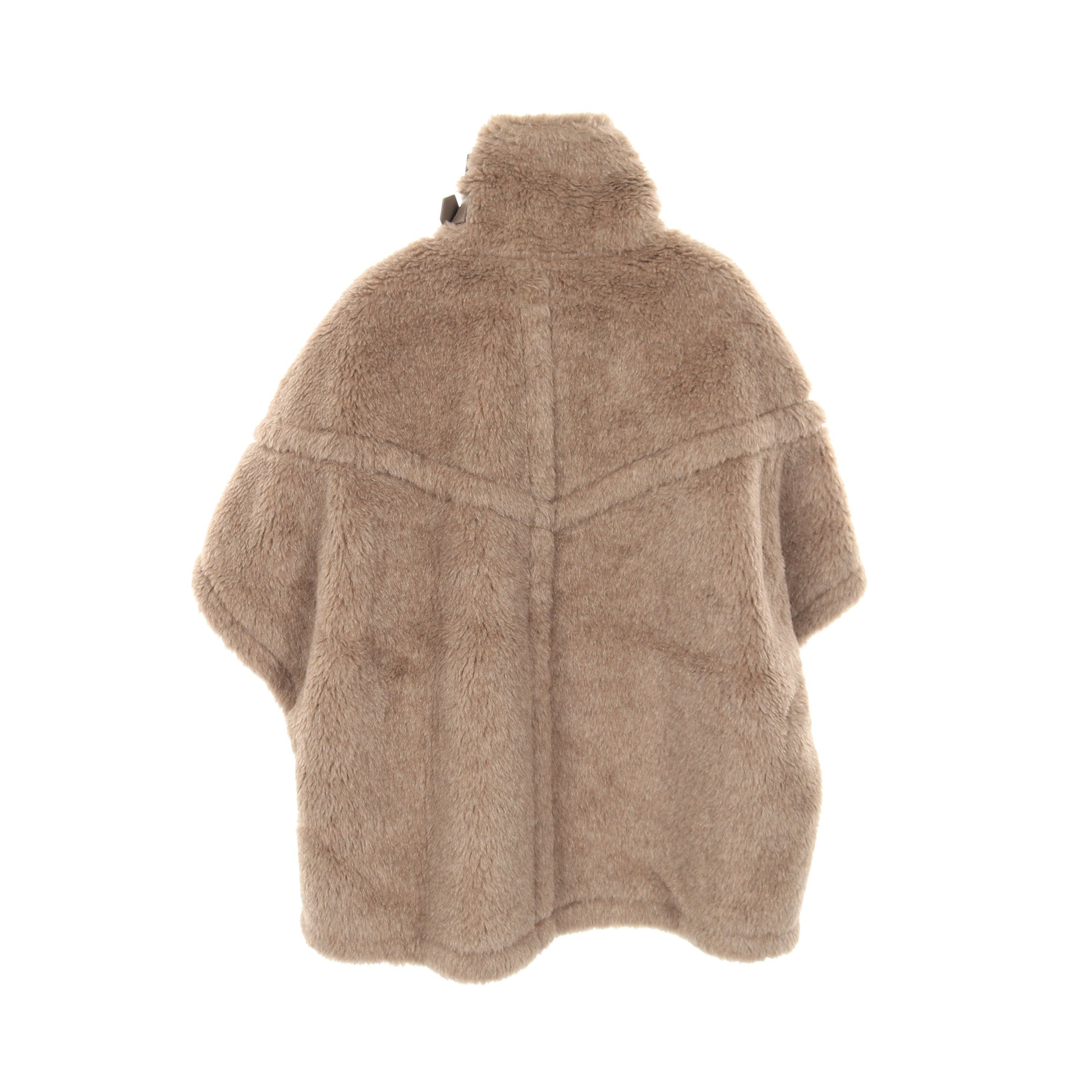 テディベア ケープ ケープ ポンチョ アルパカ カシミヤ ブラウン