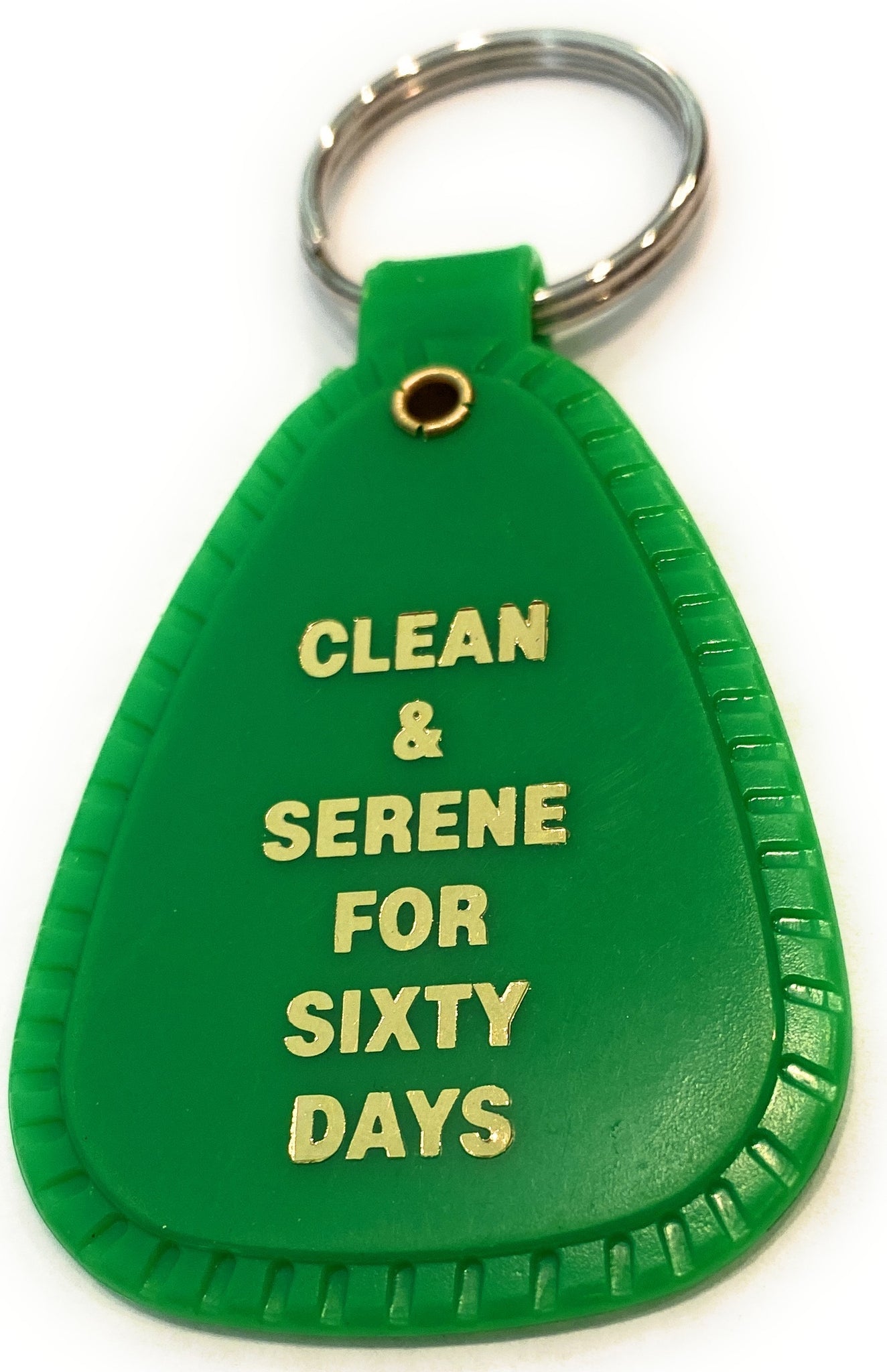 2 Month NA Keytag Green Narcotics Anonymous Keychain 60 Days Clean