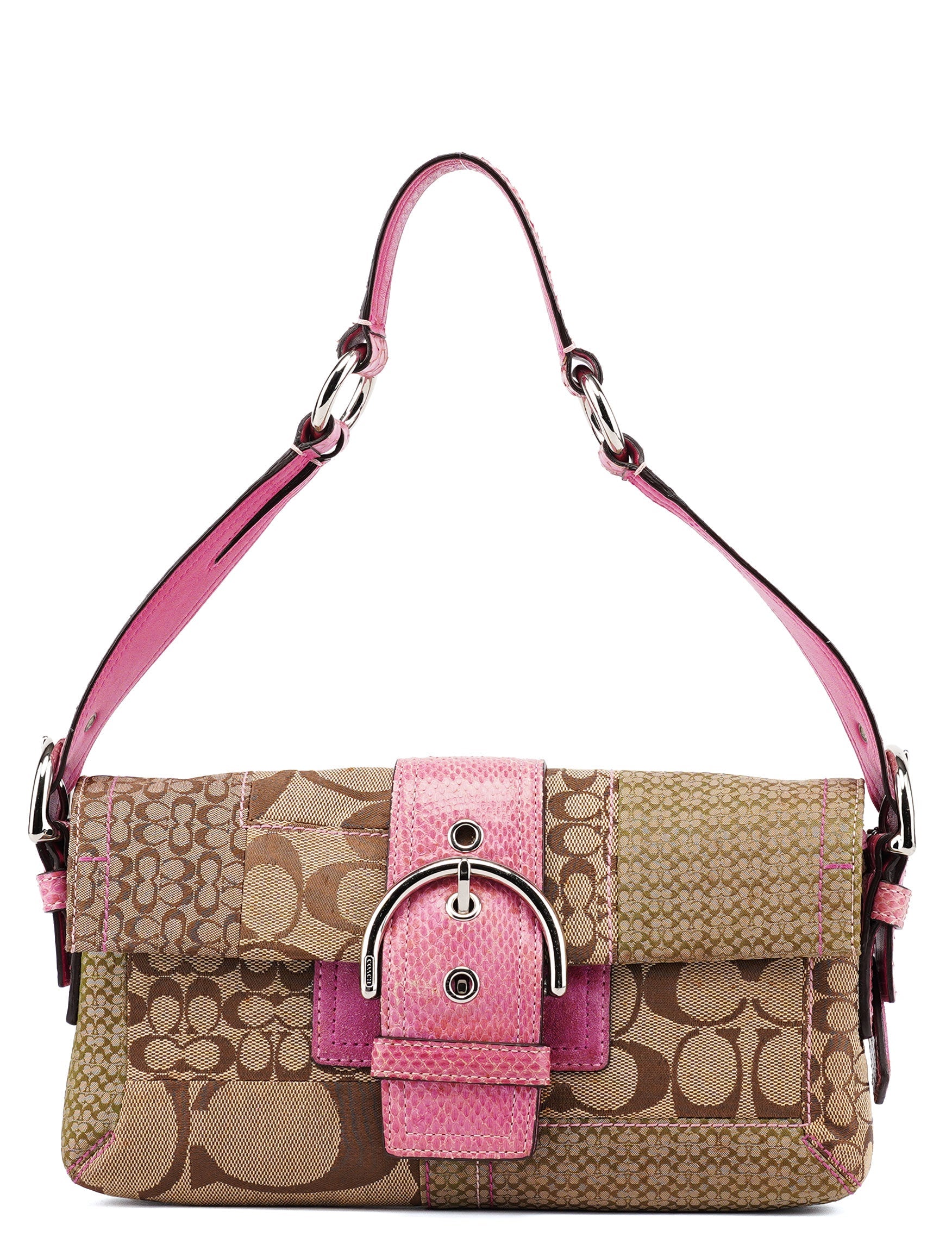 Coach 3689 Beige Pink Signature C Soho Shoulder Bag – Rediscover
