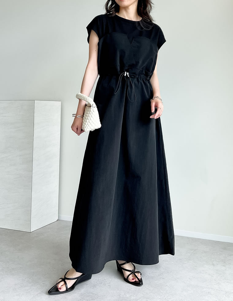 切り替えドロストフレアドッキングワンピ - ワンピース通販 | 人気