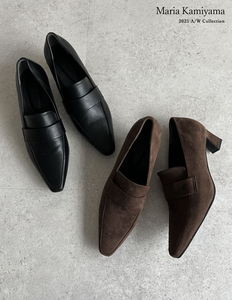 ポインテッドトゥヒールローファー - シューズ通販 | 人気レディース