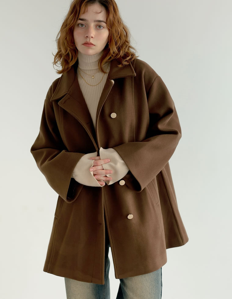 マルチウェイポンチョ風ミドルコート - ジャケット/アウター通販