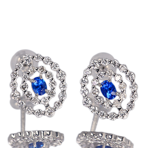 アウイナイト 0.15ct ダイヤモンド 約0.5ct プラチナ ピアス【品質