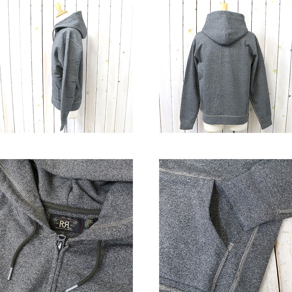 Double RL『FRENCH TERRY FULL-ZIP HOODIE』(CHARCOAL HEATHER