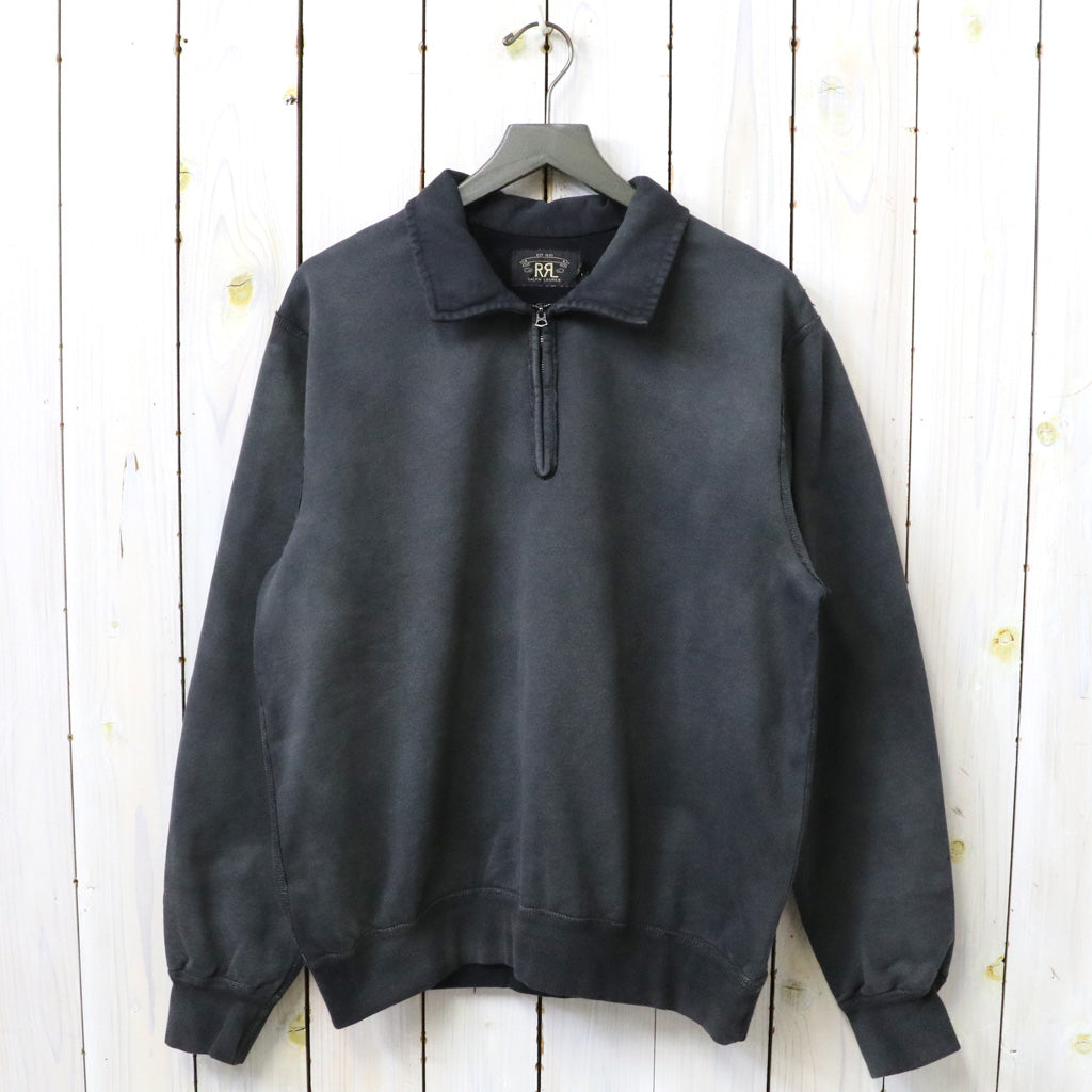 Double RL : FRENCH TERRY QUARTER ZIP PULLOVER (BLACK) – Reggieshop