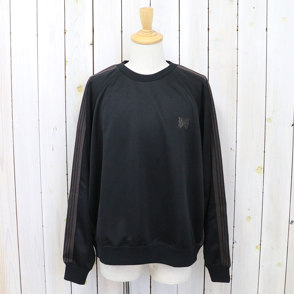 Needles『Track Crew Neck Shirt-Poly Smooth』(Black) – Reggieshop