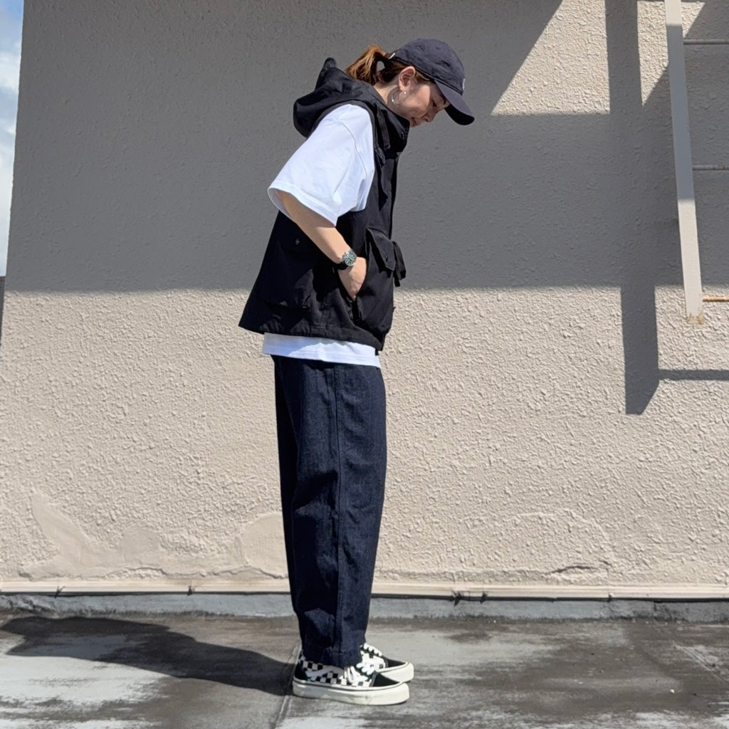 ENGINEERED GARMENTS : Field Vest-Cotton Ventile Twill (Dk.Navy