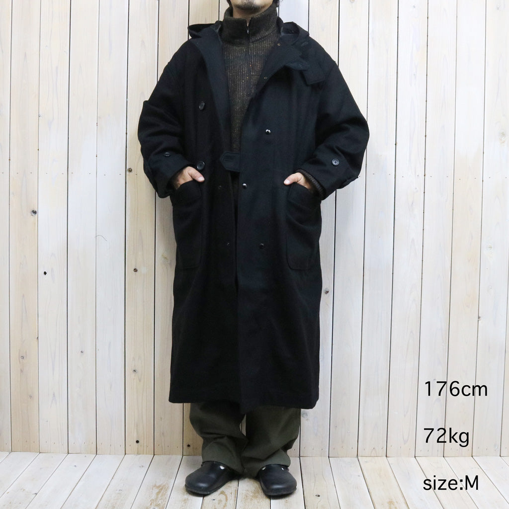 ENGINEERED GARMENTS : Duffle Coat-24oz Wool Melton (Black