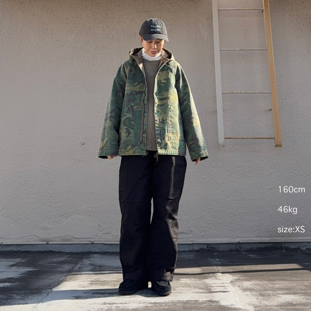 Needles (ニードルズ) : Zipped Work Jacket-Duck Canvas/Kakishibu
