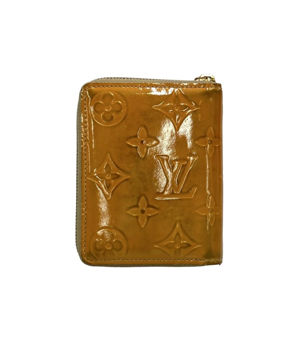 LOUIS VUITTON ラウンドファスナー二つ折り財布 ブルーム ヴェルニ