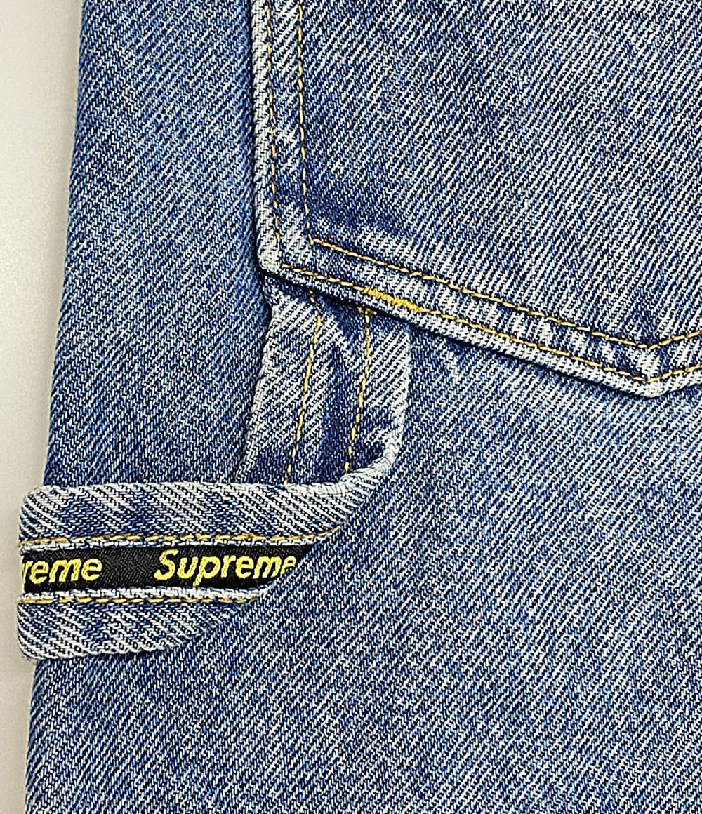 美品 Supreme デニムパンツ DOUBLE KNEE PAINTER PANT WASHED INDIGO