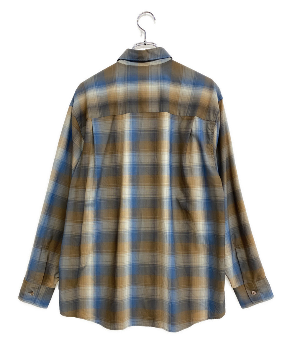 AURALEE 長袖シャツ super light wool check shirt メンズ SIZE 4