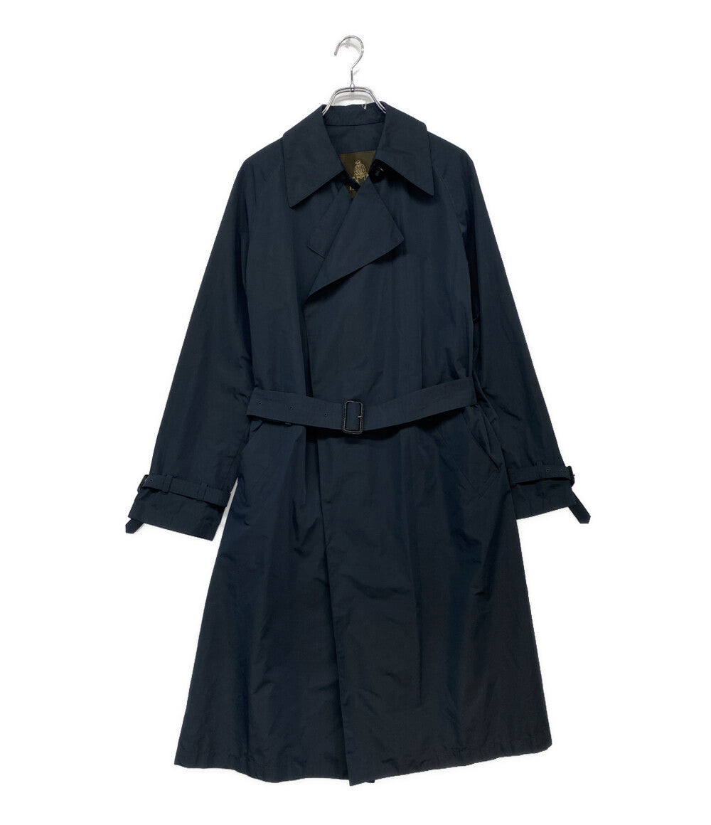 Burberrys ステンカラーコート 裏地チェック ネイビー メンズ SIZE