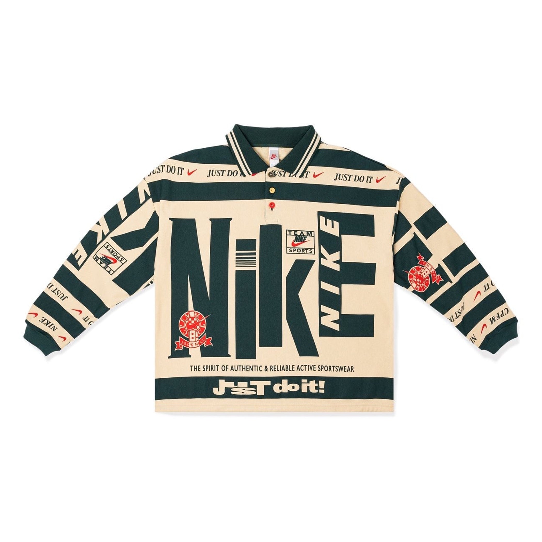Nike x Cactus Plant Flea Market Longsleeve Polo Natural – Re:Store