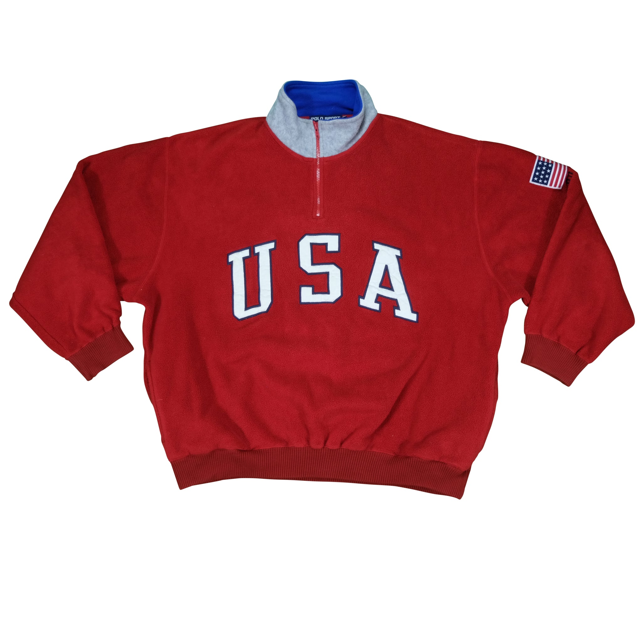 90's POLO SPORT USA コットンホッケージャージ 長袖トレーナー 古着