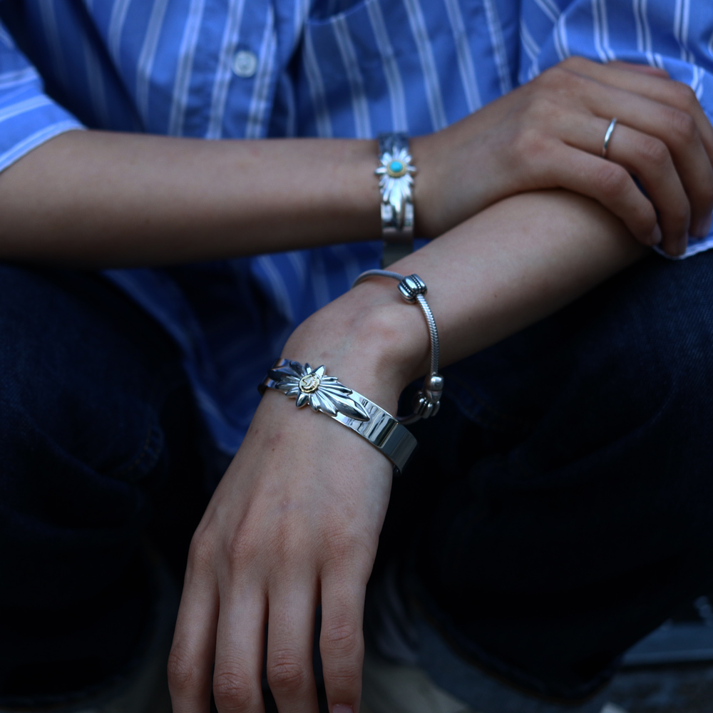 TADY&KINGリリーSV平打ちバングルK18ウルフ ALL ITEM TADY＆KING