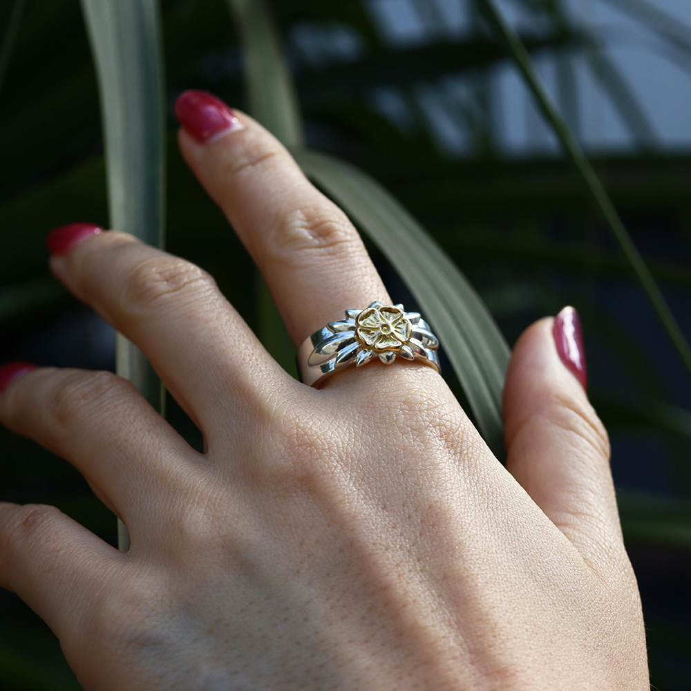 TADY&KING平打ちリングリリーSV K18ローズ Ring TADY＆KING ONLINE STORE