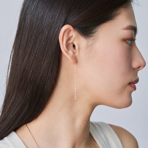 les bon bon｜victoria pierce ピアス K10 チェーン - H.O.V(フォブ