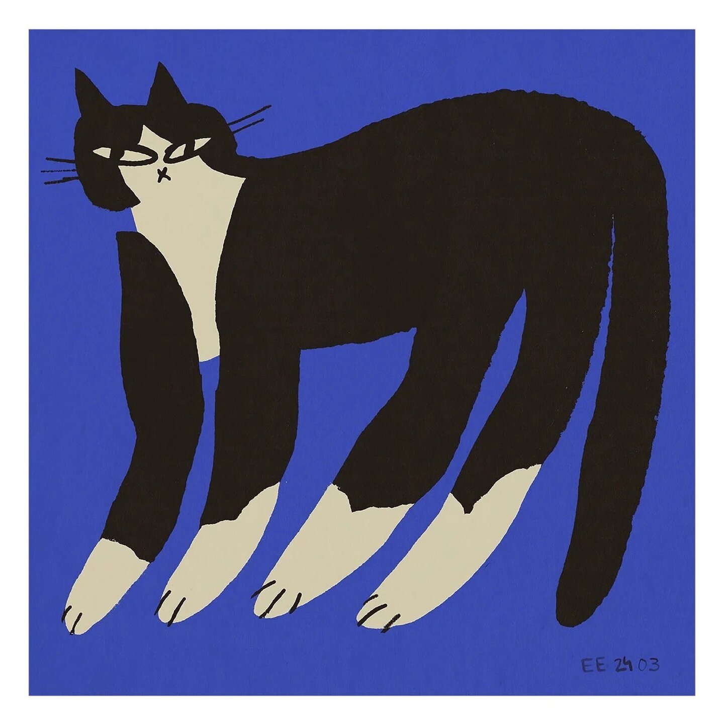 THE POSTER CLUB｜アートポスター ENIKŐ KATALIN EGED／Cat in Blue