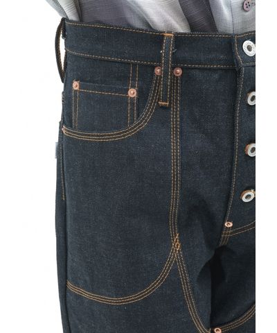 SUGARHILL - CLASSIC DOUBLE KNEE DENIM PANTS / RIGID INDIGO