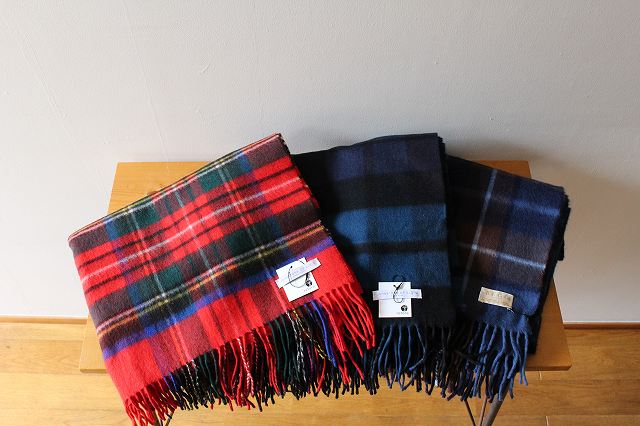 ジョンストンズ大判ストールロイヤルスチュワートとUA別注ウール