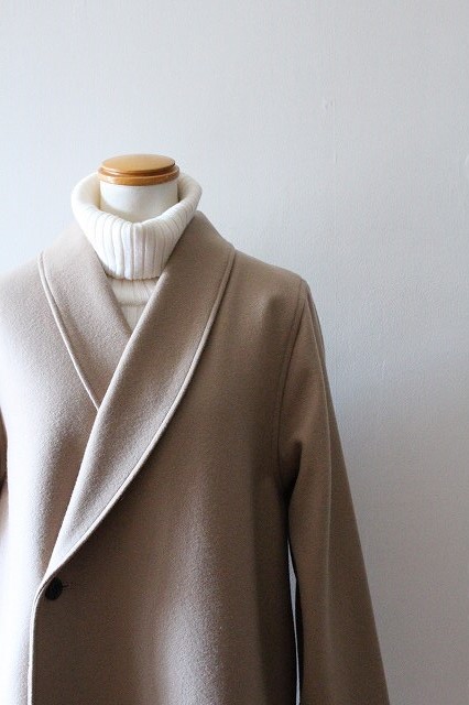 HYKEハイク15秋冬今季未使用ショールカラーコート入荷