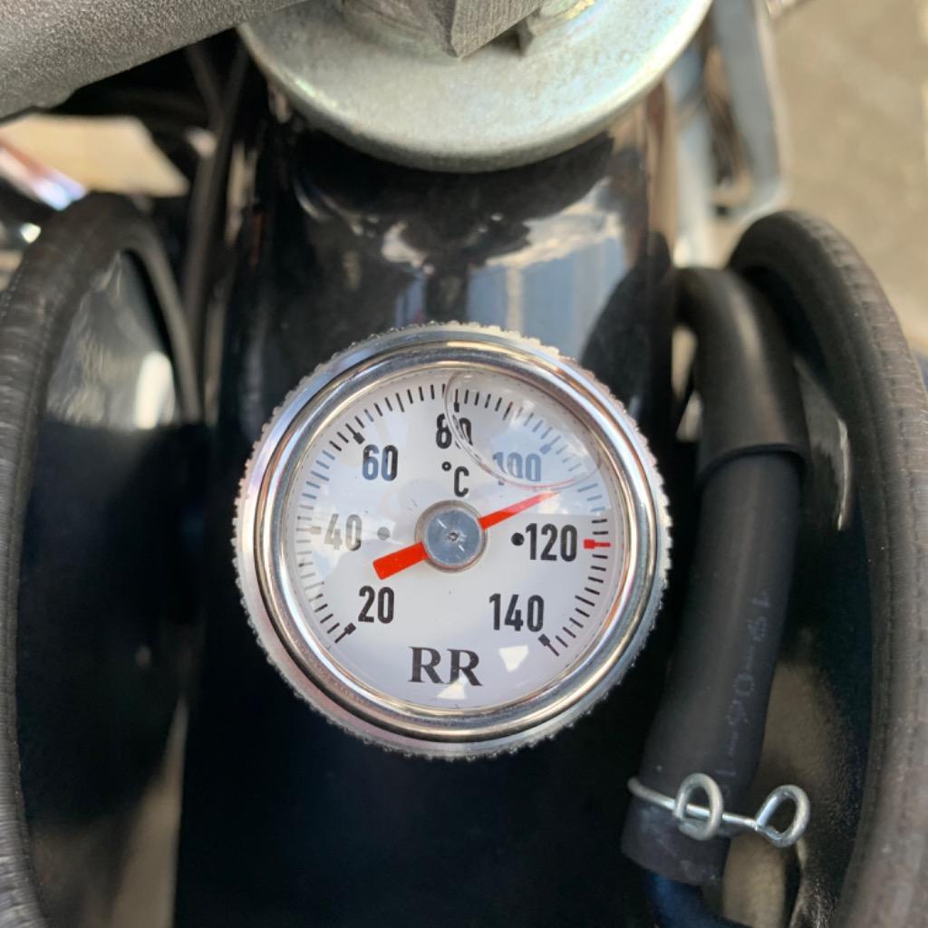 RR社 油温計/オイルテンプメーター SR400/SR500 XT500 白/034 : ゆ