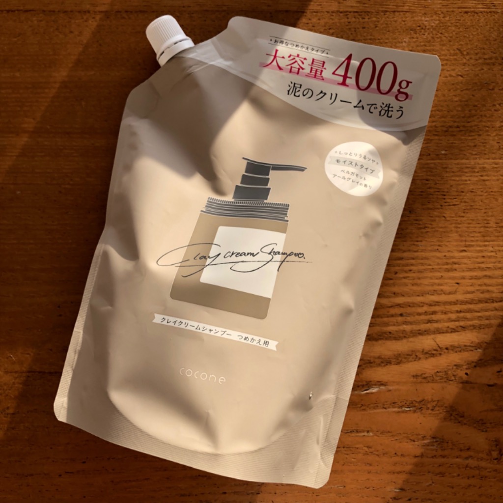 cocone ココネ クレイシャンプー 詰め替え クリーム 400g 泥 : これが